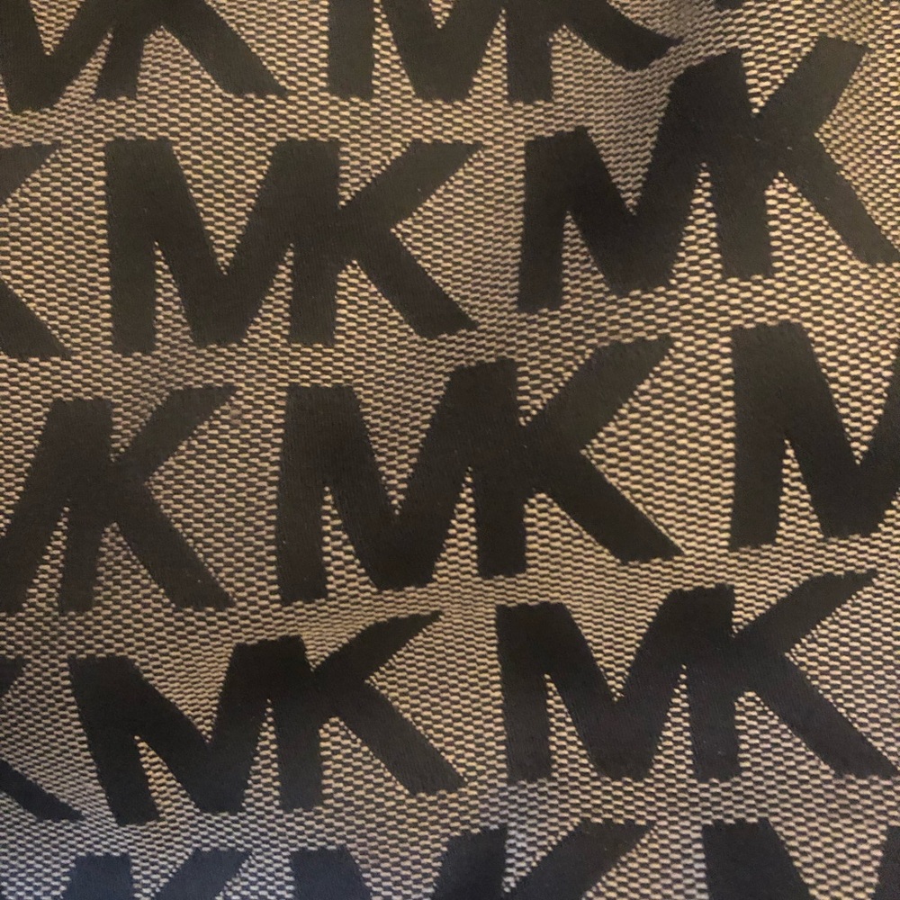 Michael Kors Black and Beige MK Fabric